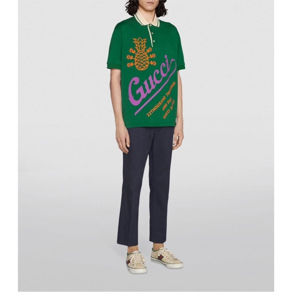 NWT GUCCI PINEAPPLE POLO
